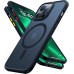 TORRAS Magnetic Guardian Designed for iPhone 14 Pro Max Case [Military Grade Drop Tested] [Compatible with MagSafe] Slim Translucent Matte Case for iPhone 14 Pro Max Phone Case 6.7", Mystic Black