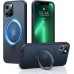 TORRAS Magnetic Ostand for iPhone 12 Pro Max Case [Compatible with Magsafe] with Stand, [MIL-Grade Drop Protection] Shockproof Matte Back Slim Protective Case for iPhone 12 Pro Max Phone Case, Black