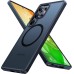 TORRAS Magnetic Shockproof for Samsung Galaxy S25 Ultra Case, Fit for MagSafe, 4X Military Grade Protection, Translucent Slim Case for Samsung S25 Ultra Case Anti-Fingerprint Anti-Scratch, Black